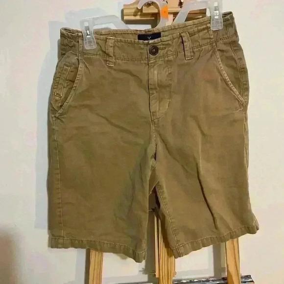 American Eagle  men’s longboard khaki shorts size 28 - Picture 1 of 6